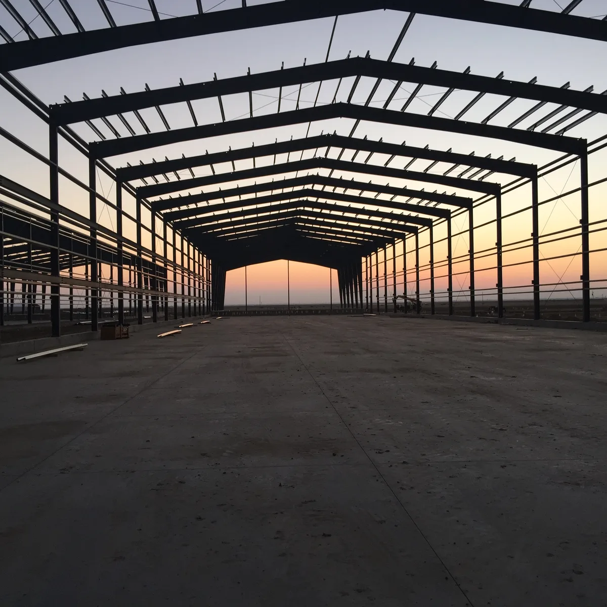 Commercial steel building